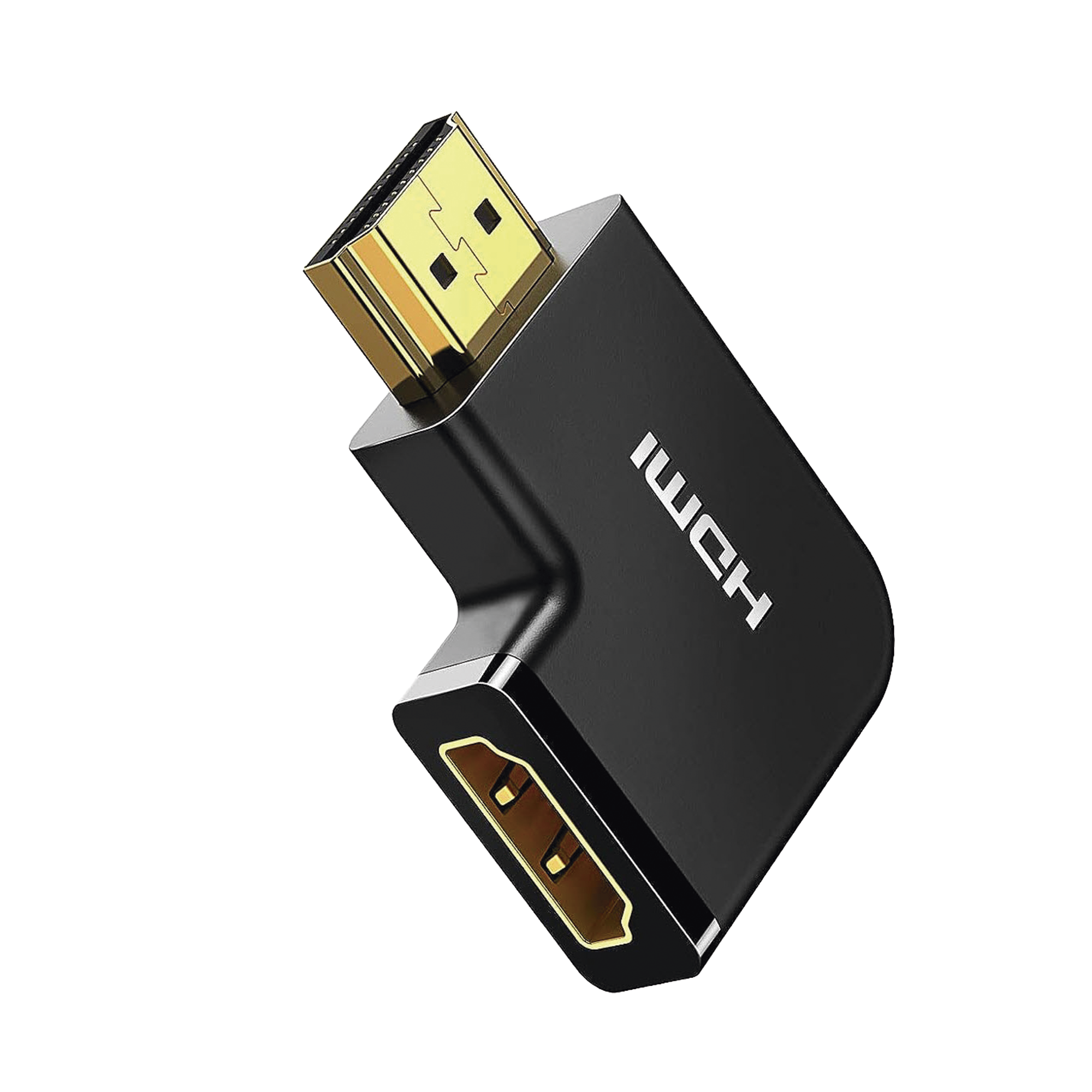 Adaptador HDMI Tipo L Macho a Hembra / Hacia Abajo / HDMI 2.0 4K@60Hz / Proporciona Flexibilidad Sin Doblar los Cables HDMI