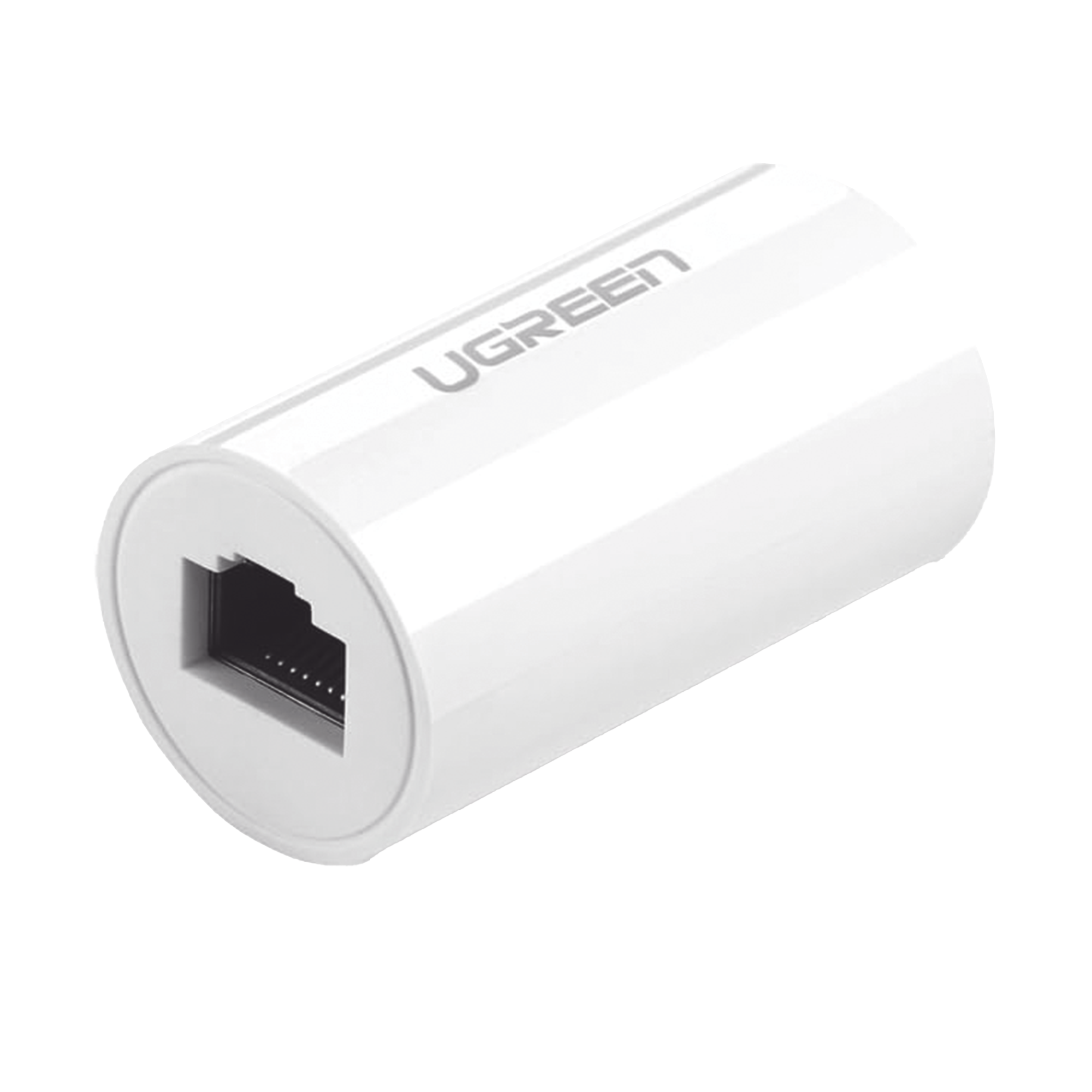Acoplador y Protector (Extensor de Cable Ethernet RJ45) | 1000Mbps | Compatibilidad con Cat7/Cat6/ Cat5e | Compatible con POE | Ignífugo | ABS | Color Blanco