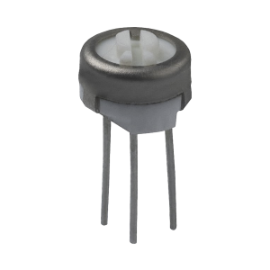 Potenciómetro Cermet Trimer de 200k Ohm, 1 Vuelta, 0.250" Diam., 0.5 Watt, Terminales para PCB.