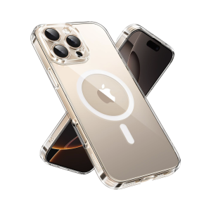 Funda protectora magnética transparente UGREEN Classy para iPhone 16 Pro (transparente)