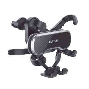 Soporte de Automóvil para Rendija de Ventilación |  Tecnología Gravity | Rotación de 360° | Suspensión por Gancho | Pinzas de Goma | Compatible con Rejilla de Ventilación Horizontal y Vertical.