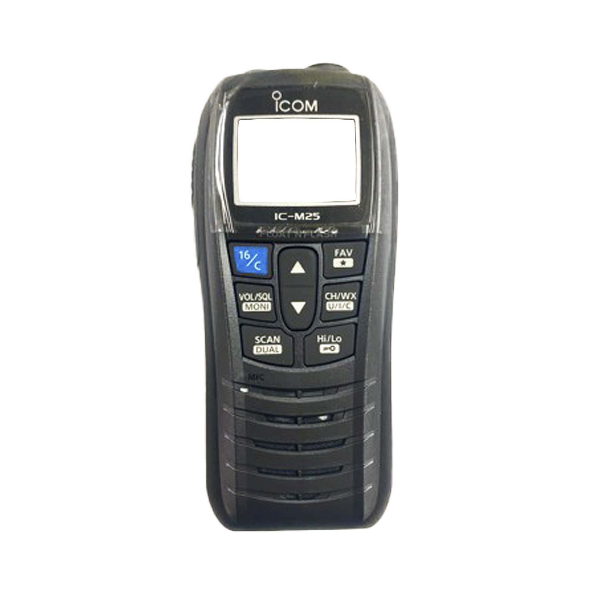 Tapa frontal de repuesto color gris para radios serie IC-M25