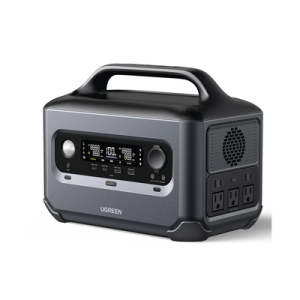 Estación de Energía Portátil 600W (680Wh) | 5 AC 600 W | 2 USB-C 100W | 2 USB-A 22.5 W | 1 Toma de Encendedor | 2 Salidas CC5521 | BMS | WIFI | Bluetooth | APP | Tipo LiFePo4 | Ciclo de vida 3000.