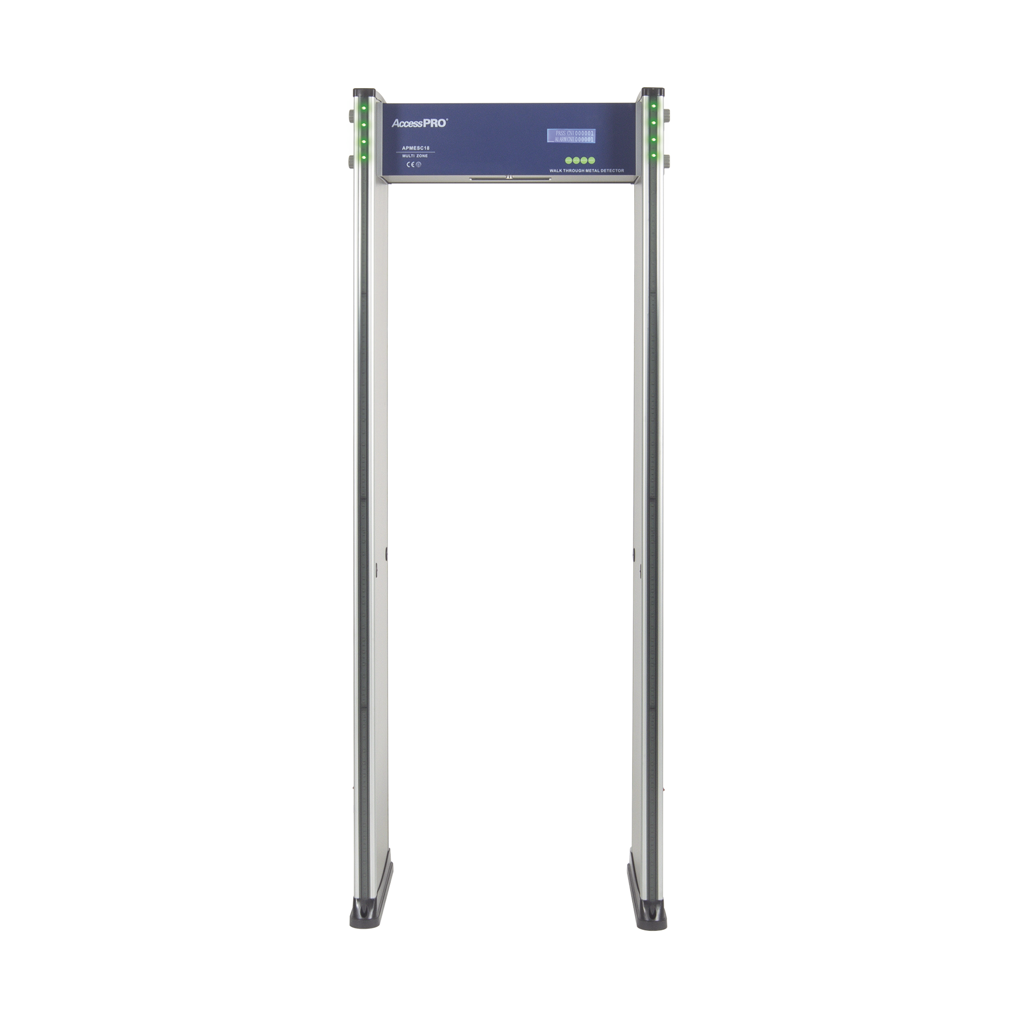 Detector de Metales de 18 zonas/ Uso en Interior/Programación con Control Remoto / Contador de Personas