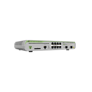 Switch Administrable CentreCOM GS970M, Capa 3 de 8 Puertos 10/100/1000 Mbps + 2 puertos SFP Gigabit