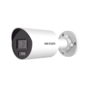 [Dual Light + ColorVu] Bala IP 8 Megapixel (4K) / Lente 2.8 mm / 40 mts IR + 40 mts Luz Blanca /  Microfono Integrado / Exterior IP67 /   WDR 130 dB / ACUSENSE (Filtro de Falsas Alarmas) / Captura Facial / PoE / Metal / ACUSEARCH