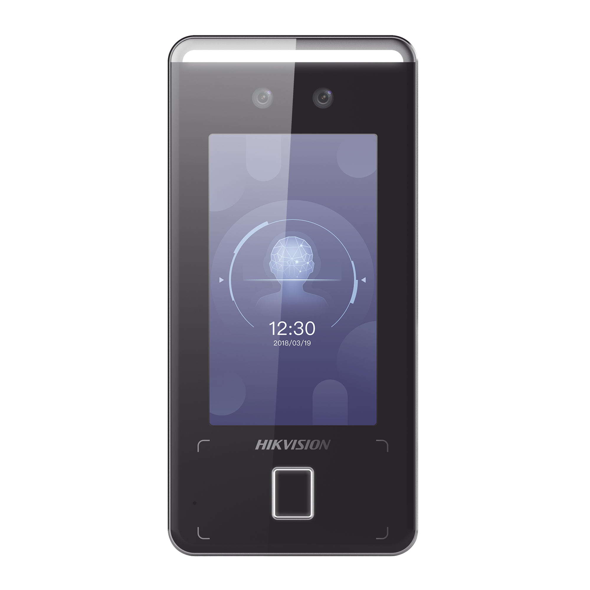 Terminal Min Moe WiFi de Reconocimiento Facial ULTRA RÁPIDO (Exterior IP65) / Hasta 1.5 mts en lectura / Soporta P2P Hik-Connect / 3,000 Usuarios /QR y Videoportero (ambientes de bajo ruido) / HIK-IA