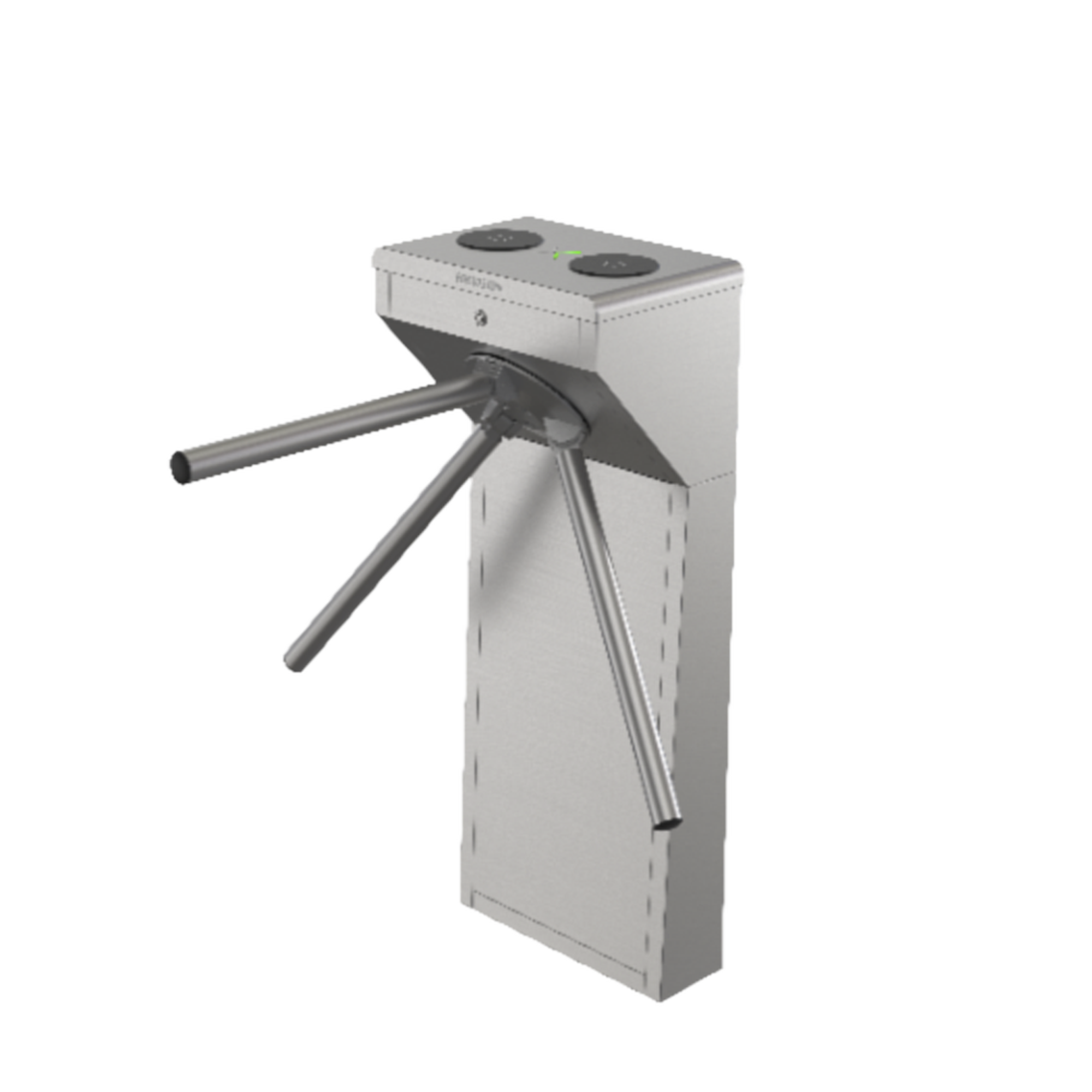 Torniquete Trípode Bidireccional de Acero Inoxidable SUS304 / 2 Millones MCBF / Apertura en Caso de Emergencia / Integrable con cualquier Sistema de Control de Acceso / Indicadores LED de Entrada-Salida