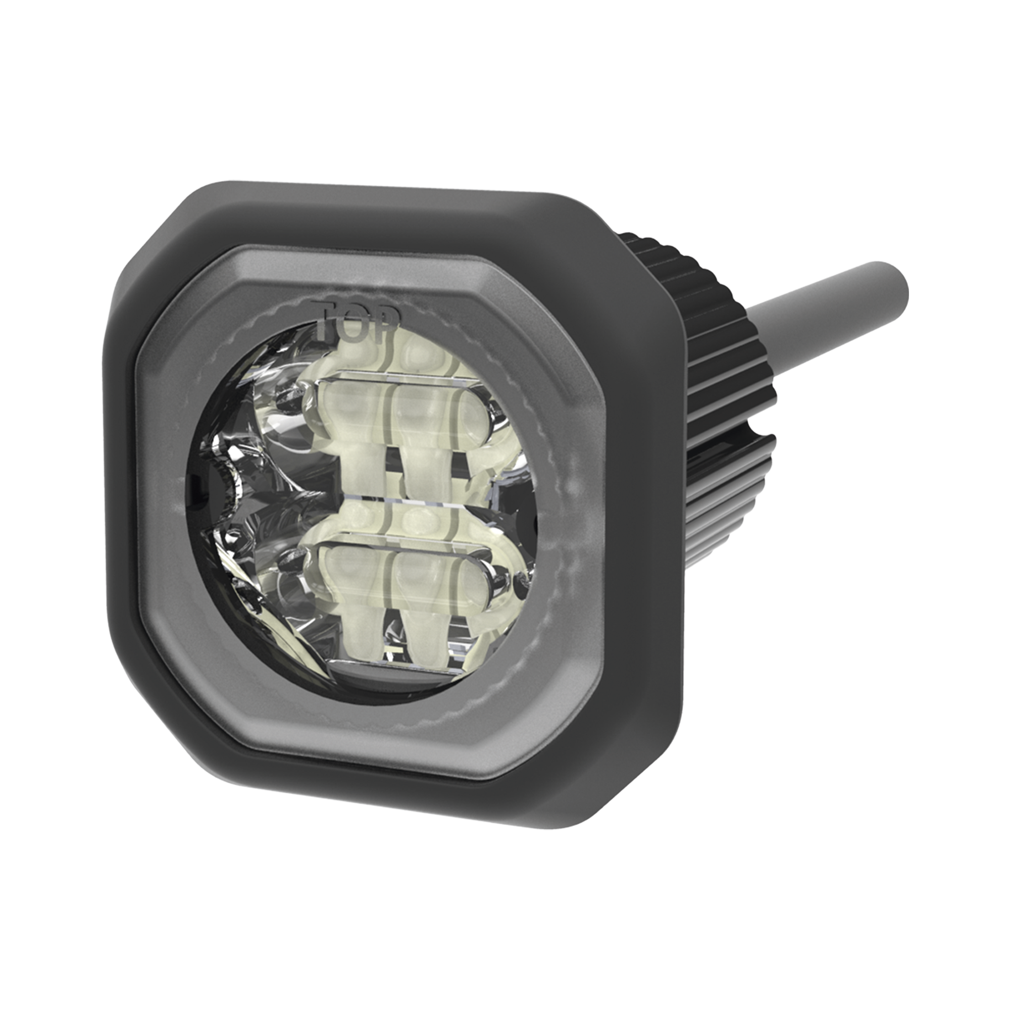 Lampara Oculta de LED de bajo perfil color ambar claro