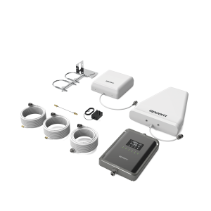 Kit Amplificador de Señal Celular 2G, 3G, 4G y 5G / Mejora llamadas convencionales y VoLTE / Amplifica señal de TELCEL, AT&T, MOVISTAR, BAIT,DiRi y más / Cobertura de 300 m² con una antena y hasta 600 m² con 2 antenas di