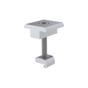 Sujetador Intermedio 35 mm para montaje de paneles solares en riel7
