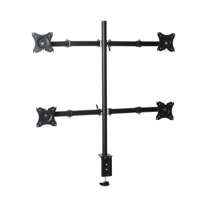 Montaje de Escritorio articulado para 4 monitores de 13 a 27" / Soporta hasta 15 kg / Vesa 75 x 75 / 100 x 100 / Acero