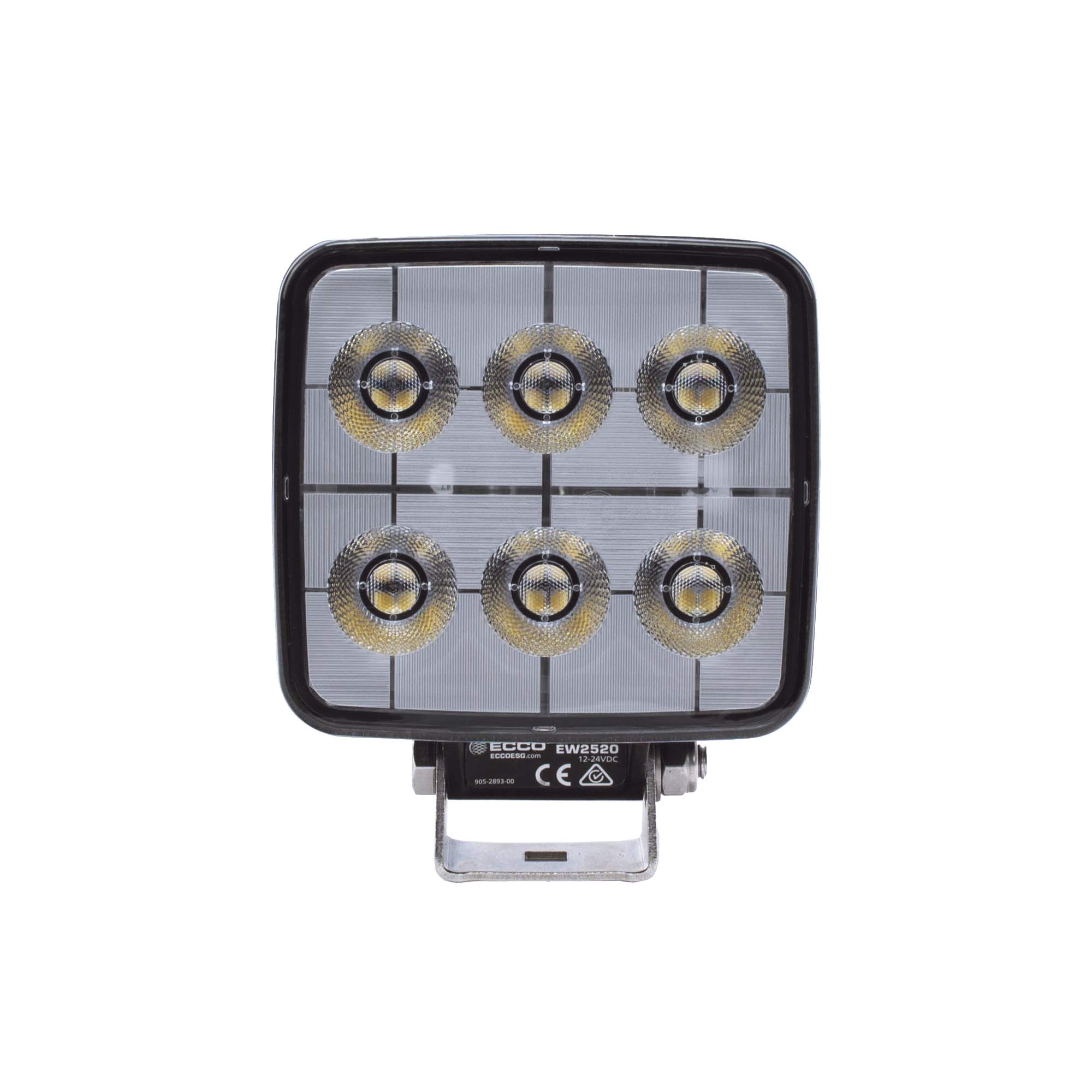 Luz de trabajo de 6 LED, 12-24 Vcc, 2800 lumenes