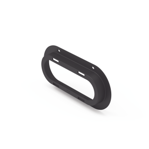 Brida de policarbonato, Color Negro, Accesorio para plafón Serie ED3060