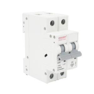 Protección Térmica/ Interruptor 2P, 10 A, Corriente Alterna 400 Vca para Aplicación Fotovoltaica Montaje Riel DIN