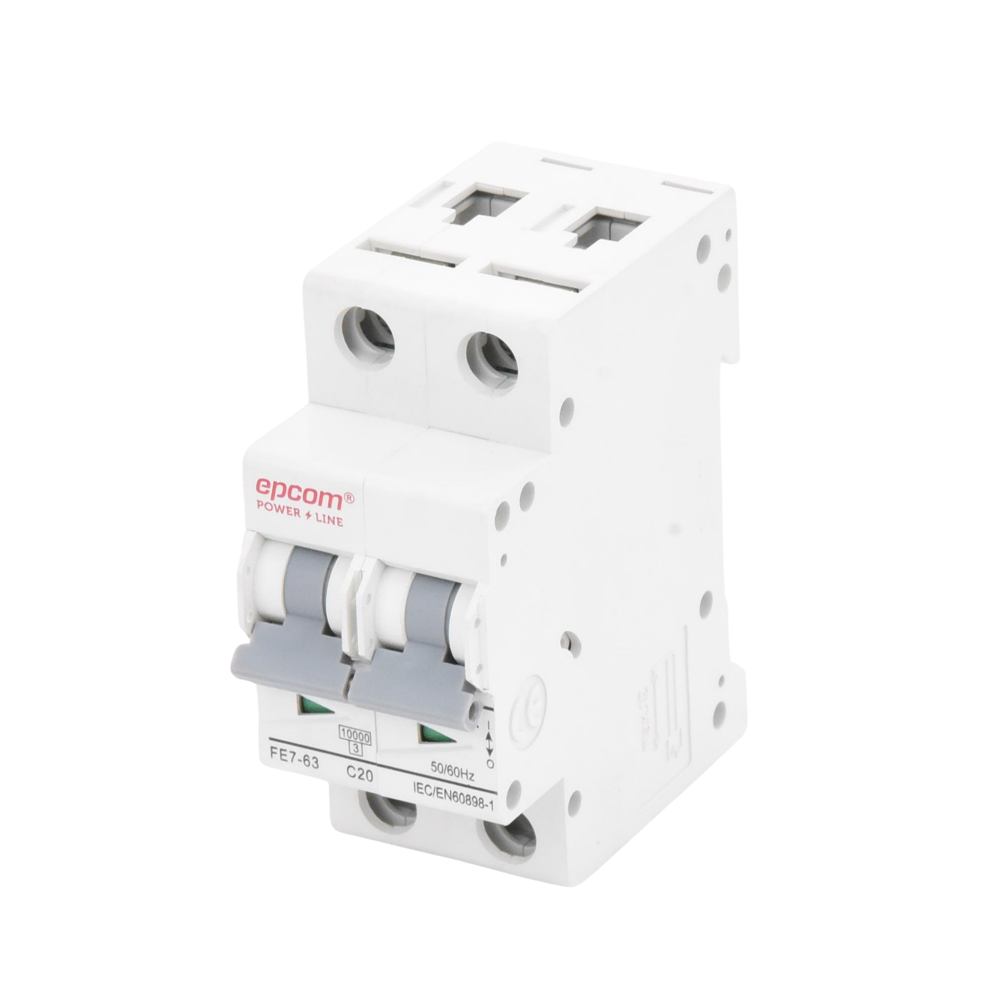 Protección Térmica 2P, 20A, Corriente Alterna 400 Vca para Aplicación Fotovoltaica Montaje Riel DIN