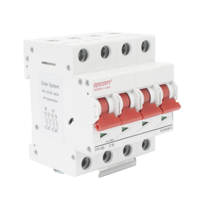 Protección Térmica 4P, 16A, Corriente Directa 1000 Vcc para Aplicación Fotovoltaica Montaje Riel DIN