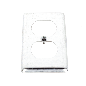 Tapa Metálica 4"X2"/ Para tomacorriente Duplex.