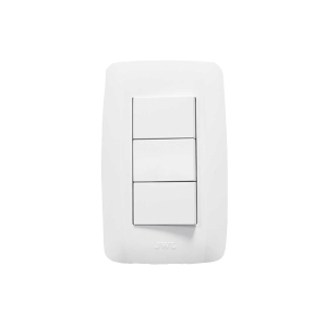 Apagador Escalera Triple de 127 V~60 Hz 10 A/ Color Blanco.