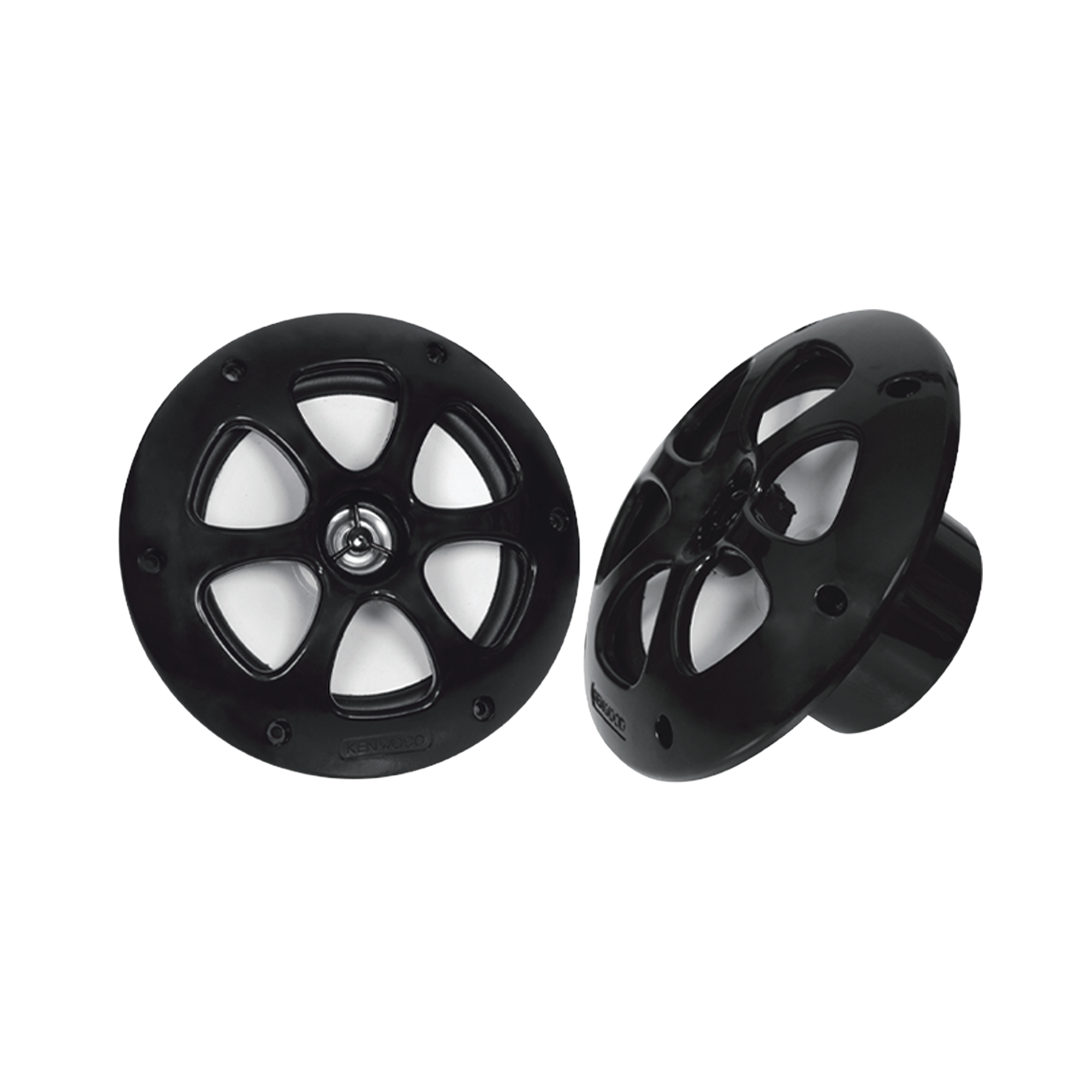 Par de altavoces fabricado en grado marinos en color negro de 6.5" de 100 W de entrada máxima