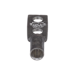 Zapata de compresión LCD4-14A-L para cal. 4 Awg, Doble barreno para tornillo prisionero de 1/4, Espaciado de orificio 16mm, 1 Pz