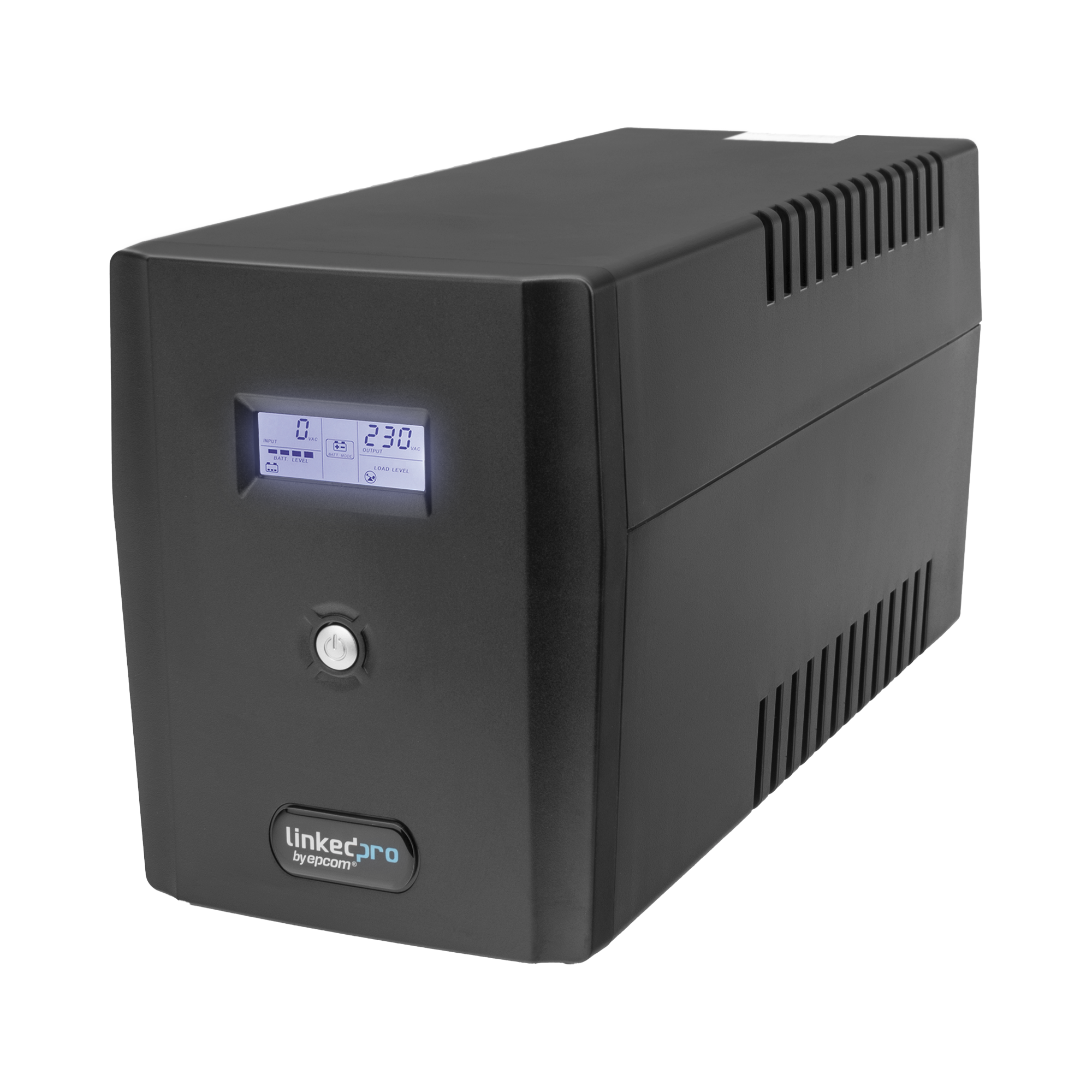 UPS 1500VA/900 W Pantalla LCD / Línea Interactiva 120Vca / 6 tomas 5-15R (4 Respaldadas) / Regulación de Voltaje / Protección RJ45