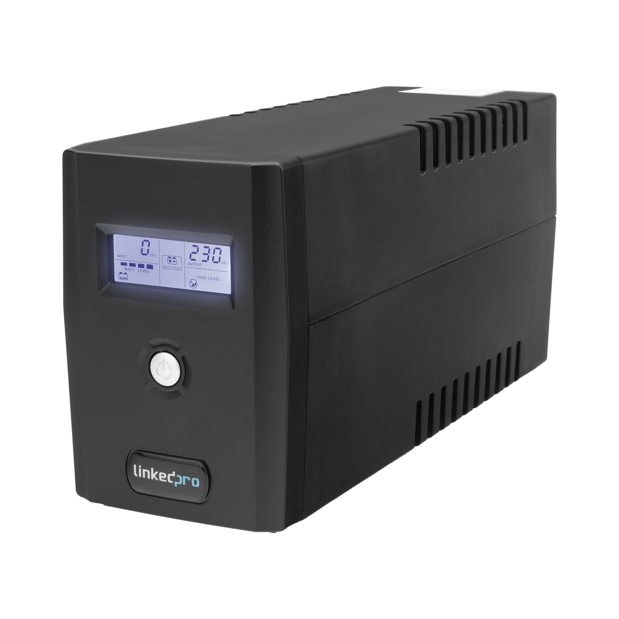 UPS 800VA/480 W Pantalla LCD / Línea Interactiva 120Vca / 6 tomas 5-15R (4 Respaldadas) / Regulación de Voltaje / Protección RJ45