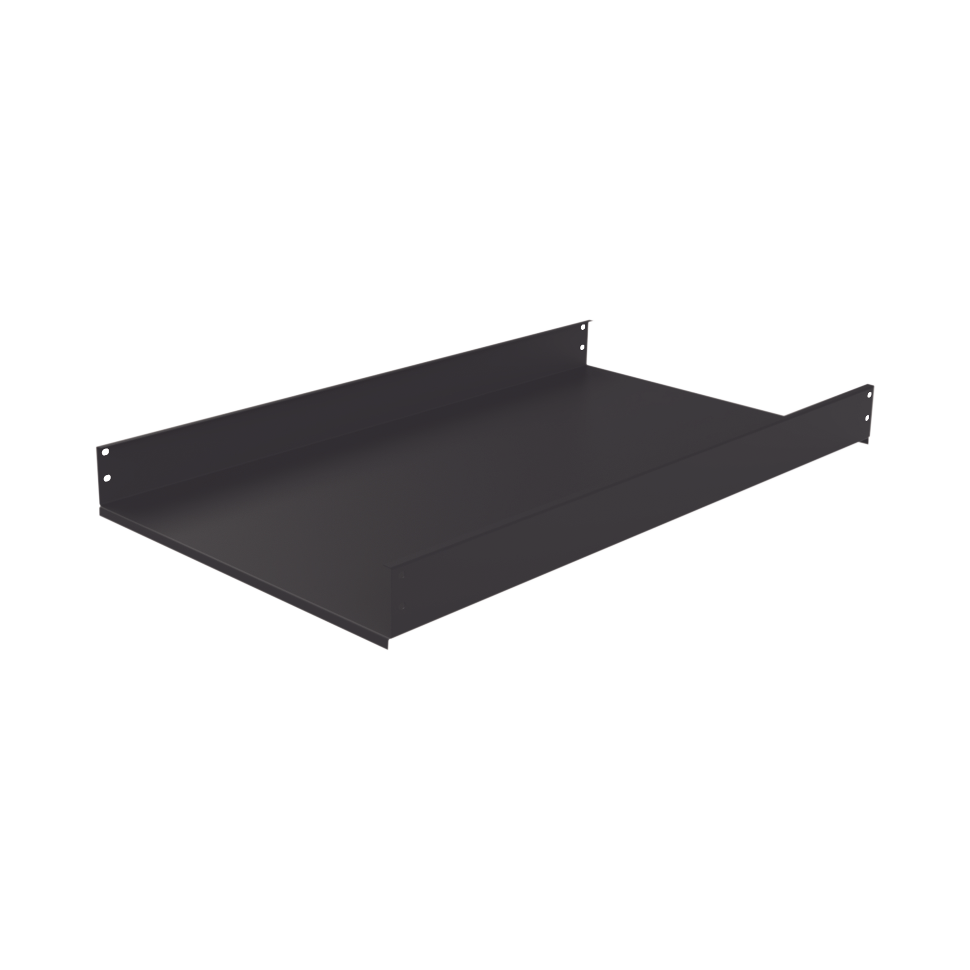 Charola Fija de Sujeción Lateral, 90 cm de Profundidad, 2U. Compatible con LP-60120-XX-UR2