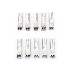 Paquete de 10 Piezas del Transceptor Industrial mini-Gbic SFP 1G LC TX:1310nm Para Fibra Mono Modo 20 Km