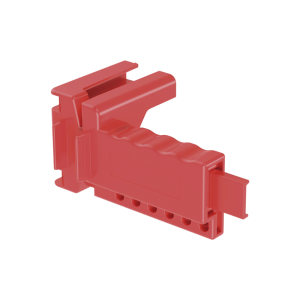 Dispositivo de Bloqueo LOTO para Válvulas de Bola, para Diámetros de Tubería de 1/4" a 1" y Longitud de Mango Hasta 7.5", Color Rojo