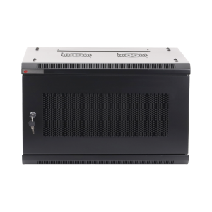 Gabinetes PRECISION, Con Puerta Perforada, de 19in, 6UR, 450mm de Profundidad, Color Negro