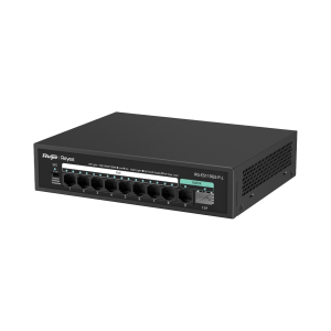 Switch PoE hasta 120W, no administrable, con 10 puertos 10/100/1000 Mbps Monitorearle en la Nube