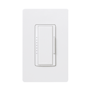 Atenuador (dimmer) un solo polo / multilocacion 120V /INC 1000W / 800W MLV, color blanco No requiere neutro.