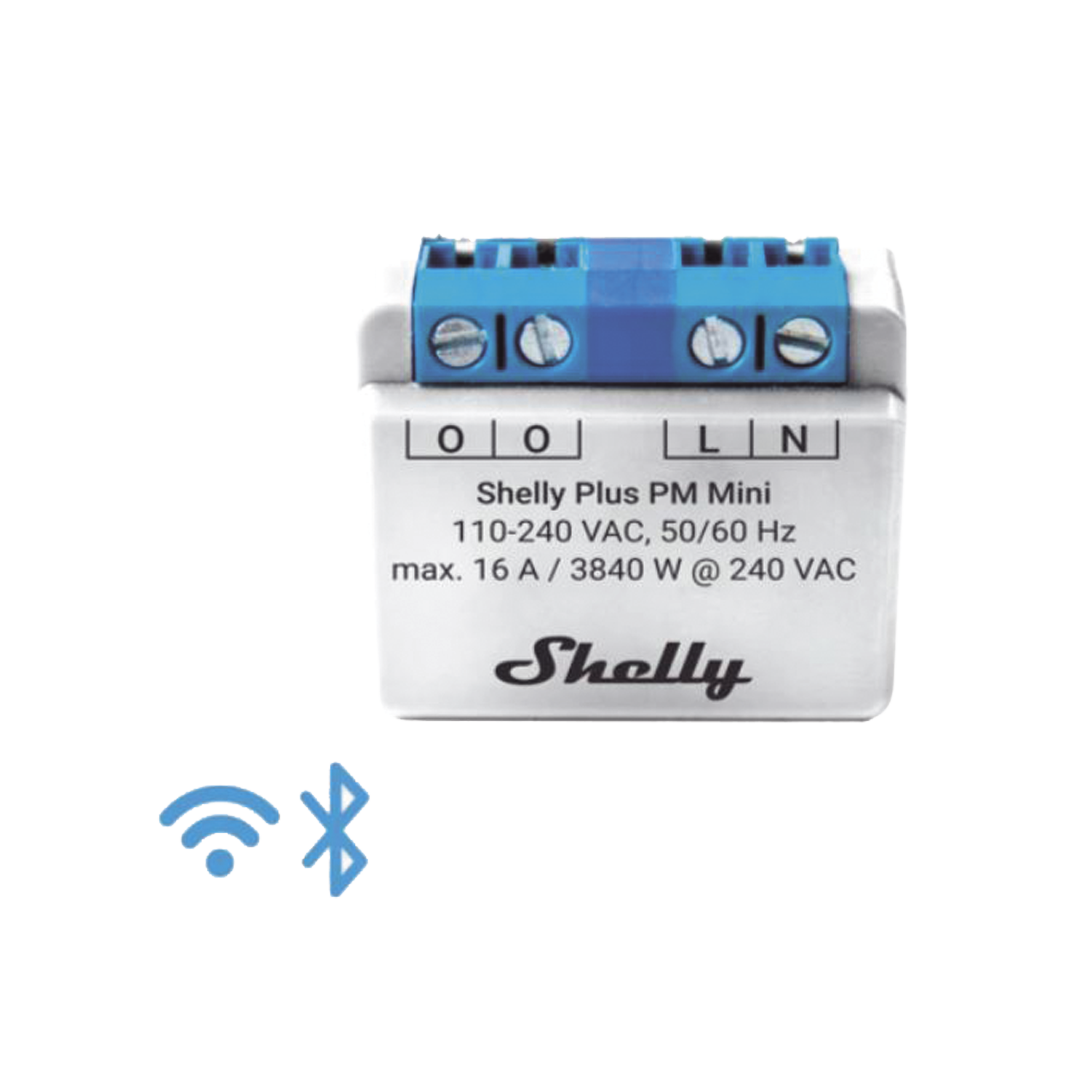 El medidor de potencia más pequeño, inteligente con Wi-Fi, medición de consumo, 1 canal 16A,