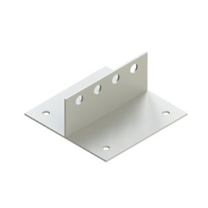 Ancla Aleta de 5 Orificios con 4 Puntos de Fijación. Uso en Fijación de mástiles. Galvanizado por Inmersión en Caliente.