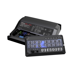 Sirena Vehicular de 200W de Potencia, Con Controlador de Panel Deslizante de 19 botones, indicador de flecha de tráfico de 6 LED, 12 Salidas Auxiliares