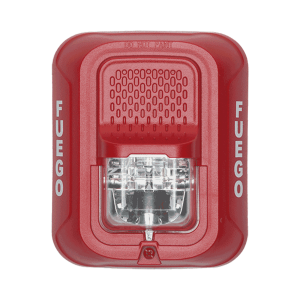 Lámpara Estroboscópica para Montaje en Pared, Color Rojo, Nivel de Candelas Seleccionable, Nuevo Diseño Moderno y Elegante y Menor Consumo de Corriente