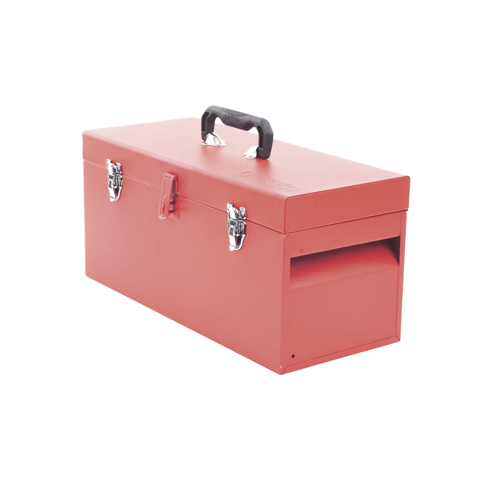 Caja de herramientas metálica con soble cerradura de 51 x 21.5 x 24cm.