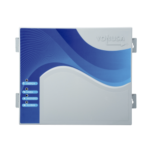 Energizador con tecnología SMT de 12,000Volts-1Joule/ 2500Mts Lineales de Protección / Cercos electricos