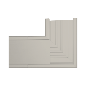 Sección en "L" color Marfil de PVC auto extinguible, para canaleta TEK-100-M (5576-16001)