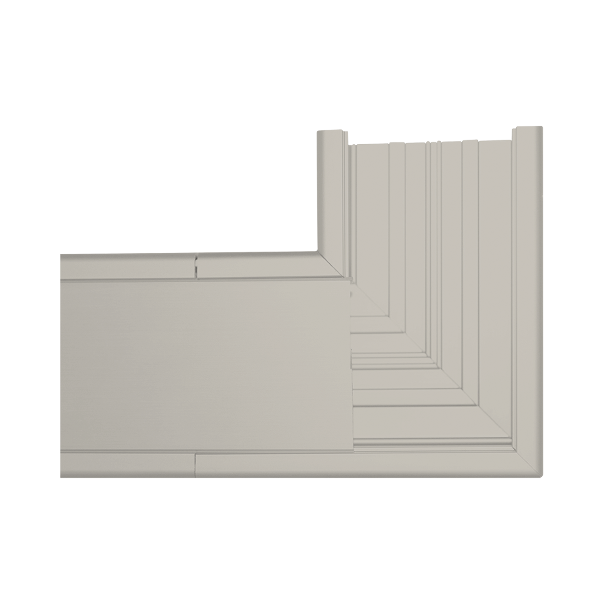 Sección en "L" color Marfil de PVC auto extinguible, para canaleta TEK-100-M (5576-16001)