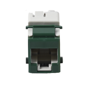 Jack UltraMAX Cat5e, UTP, Tipo Keystone, Color Verde, Punch Down