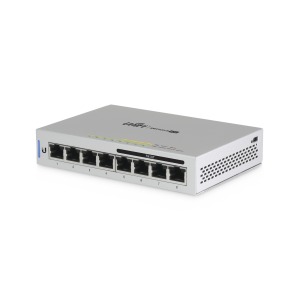 Switch UniFi Administrable capa 2 de 8 puertos Gigabit (4 Puertos Gigabit PoE 802.3af y 4 puertos Gigabit ethernet) 60W