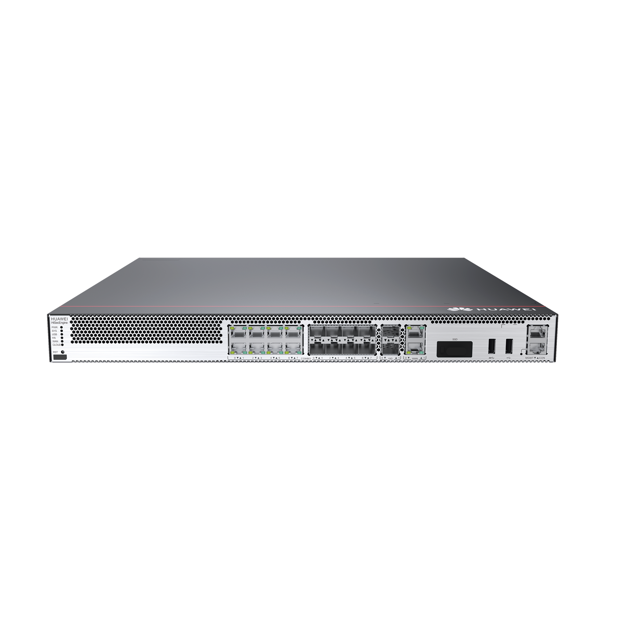 Firewall HUAWEI HiSecEngine de 8 Gbps para Empresas Medianas. Incluye Licencias por 1 Año de Threat Protection (AV, IPS, URL)