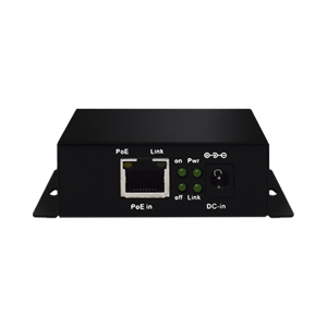 Inyector PoE Extenido Industrial / PoE 802.3 af/at Hasta 30W / Conexión plug and play / Alcance de hasta 250 metros / Aplicaciones CCTV / Alimentación PoE af/at o Vcc 37-57 Vcc