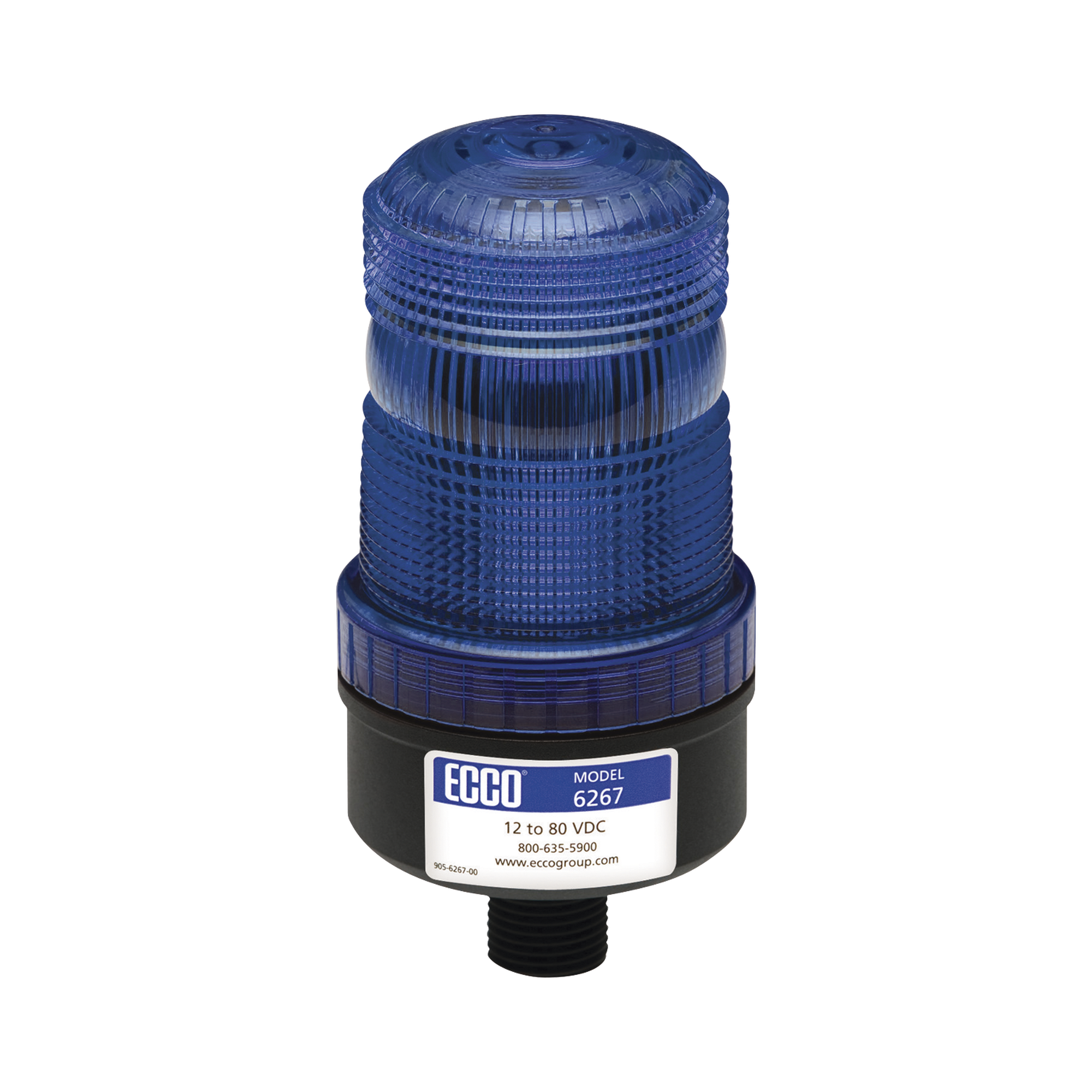 Mini baliza de LED color azul montaje permanente SAE Clase III