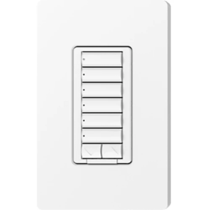 Teclado de Pared RadioRA 2 / Control de Luces y Cortinas / Botones Retroiluminados / Compatible con RF e IR / Configuración Flexible / Montaje en Pared / Diseño Elegante