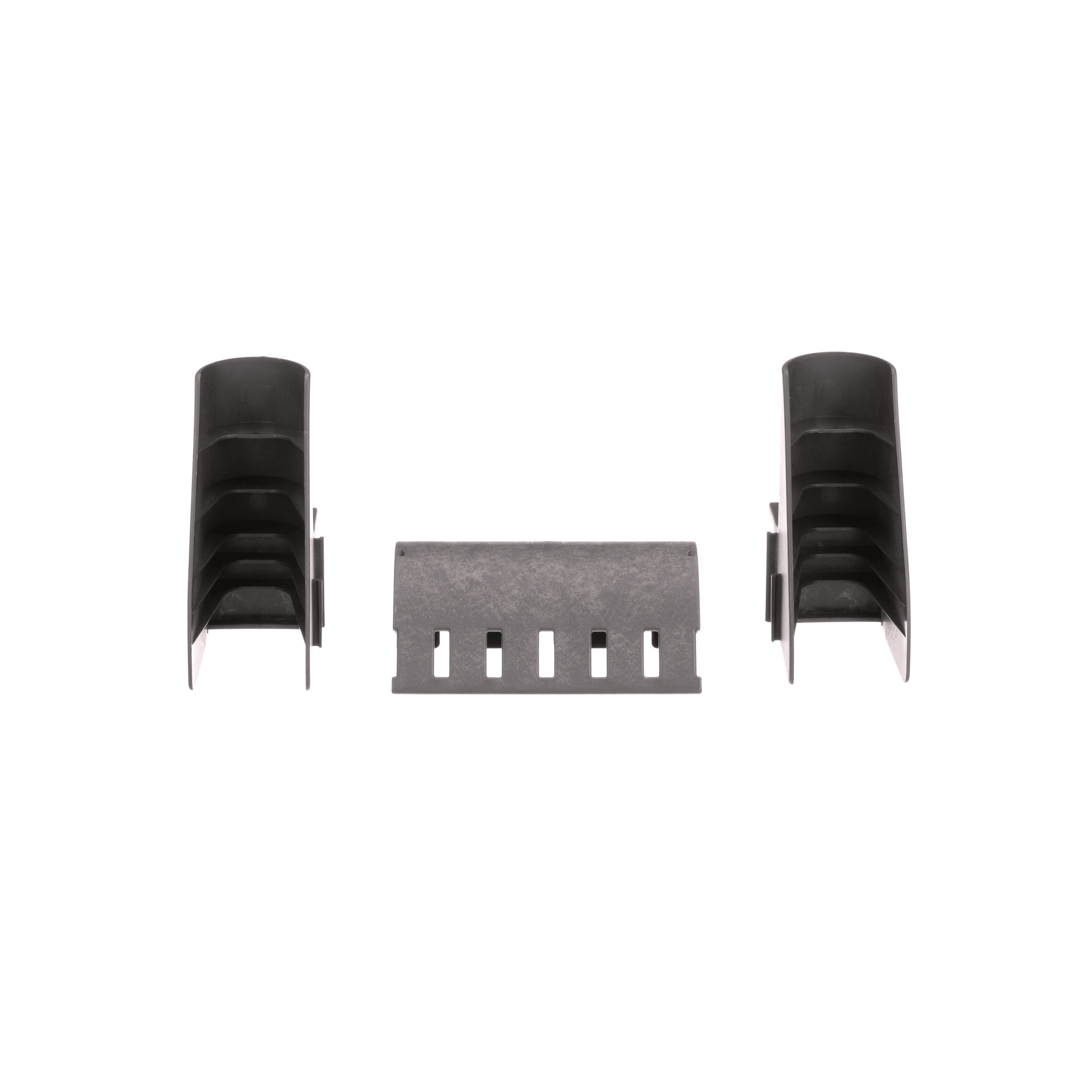 Kit de Bajada de Cables Para Charola Tipo Escalerilla, Con Control de Radio de Curvatura, Fabricado en Nylon 6.6, Color Negro