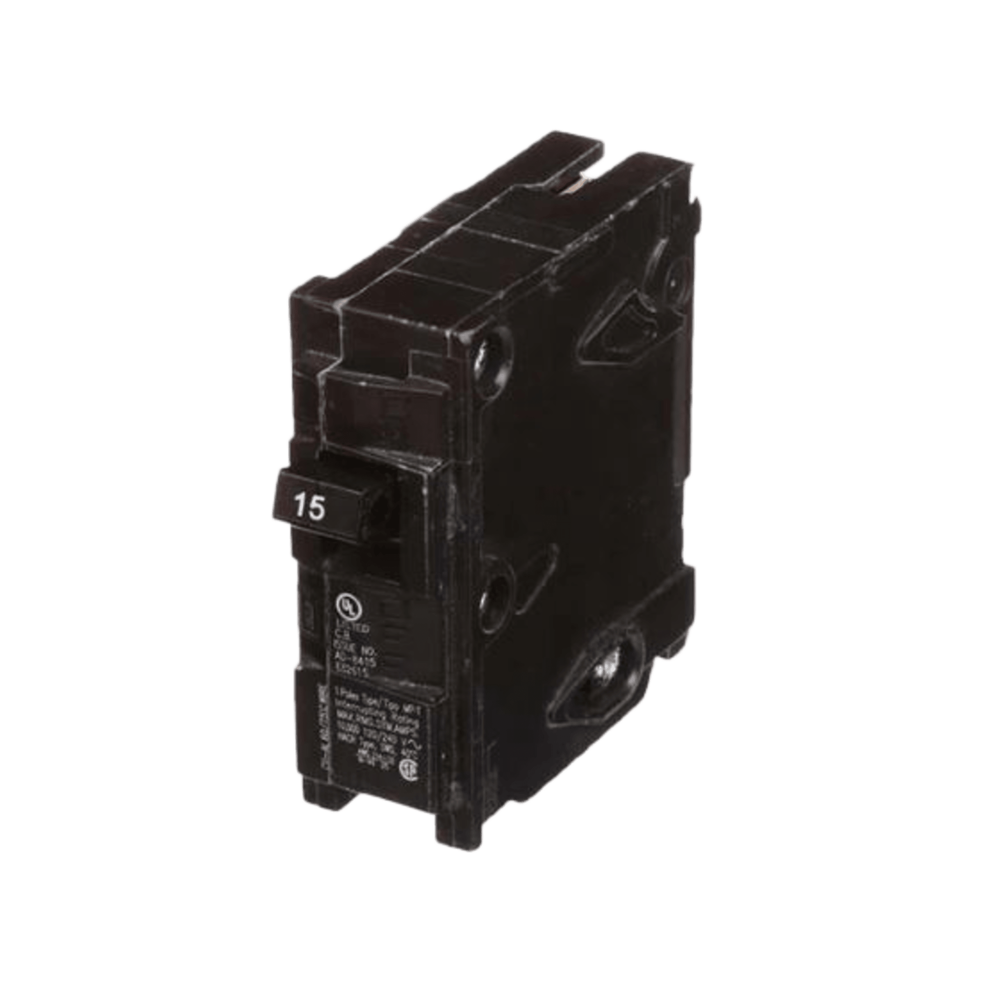 Interruptor automático enchufable tipo QP 1 polo, 15 amp.