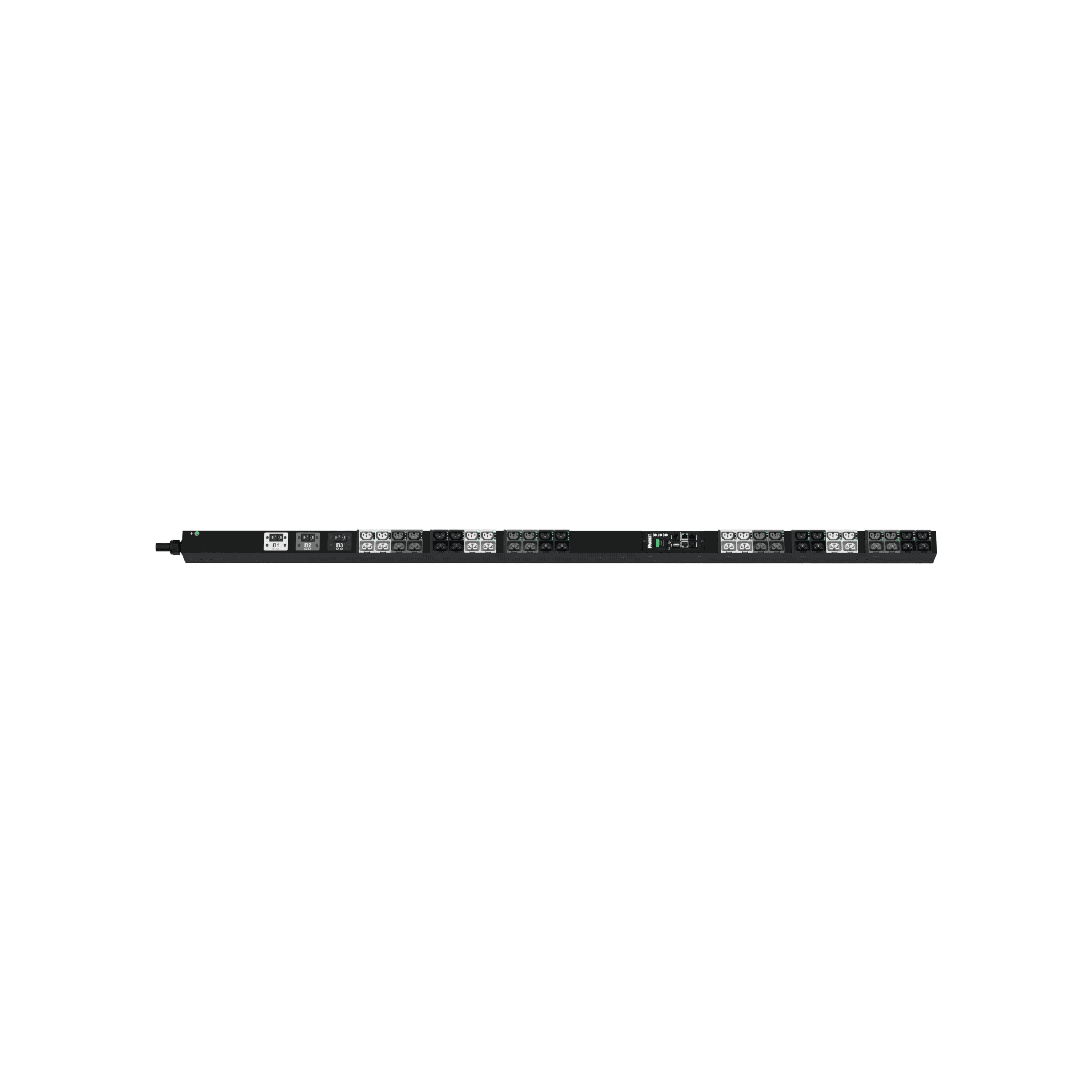 PDU G6 Monitoreable y Switchable (MS) para Distribución de Energía, Enchufe de Entrada NEMA L21-30P, Con 24 Salidas C13/C15 y 24 C13/C15/C19/C21, de Instalación Vertical, 208 Vca, 30 Amp